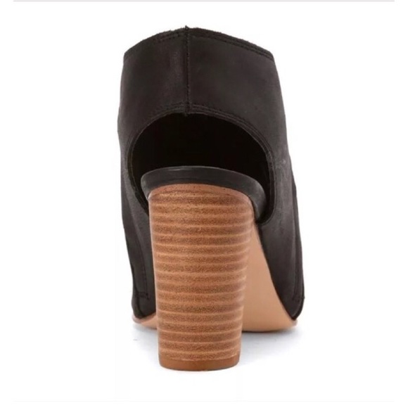 New Black Sibicca Sancia Peep Toe Bootie - Picture 4 of 6